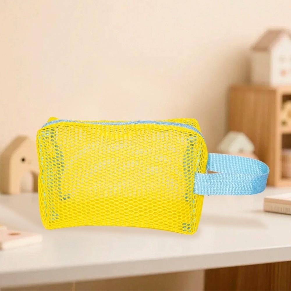 New Dopamine Cosmetic Storage Bag Large Capacity Handheld Makeup Bag Lightweight Mesh Storage Organizer Travel