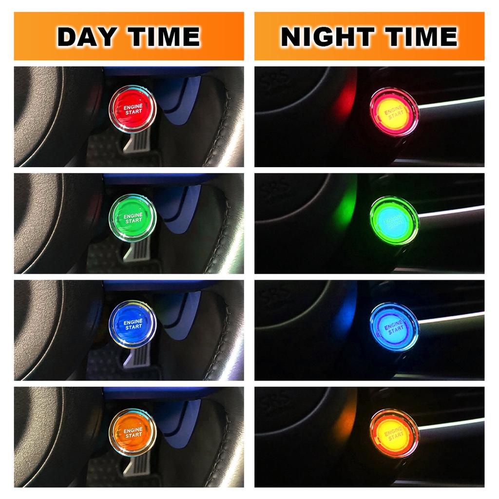 1PC 12V 50A 3 Pin SPST Momentary Engine Start Button Keyless Push Ignition Switch ON OFF For Cars Truck Marine RV Relays 5