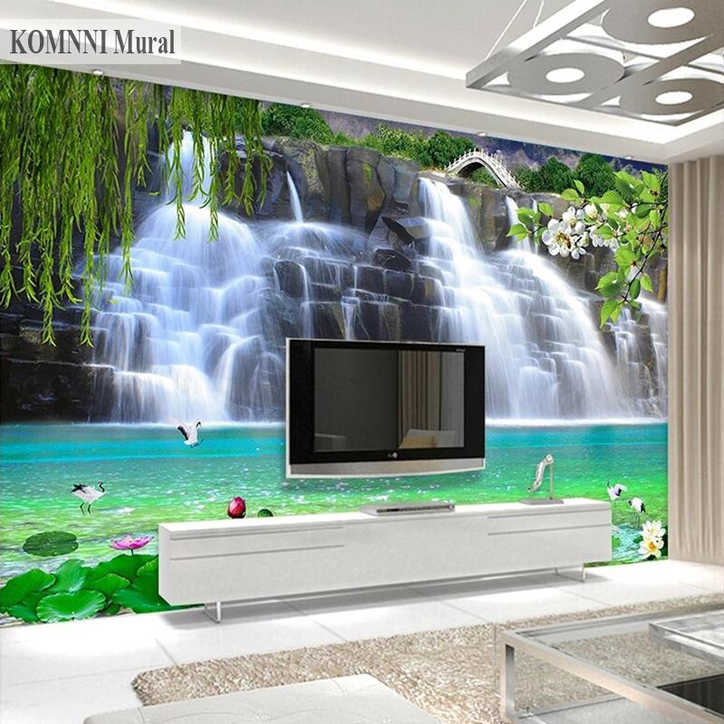 Cascada Scenery Arta Perete Natura Tapet Camera de zi Dormitor Decor Home Decor