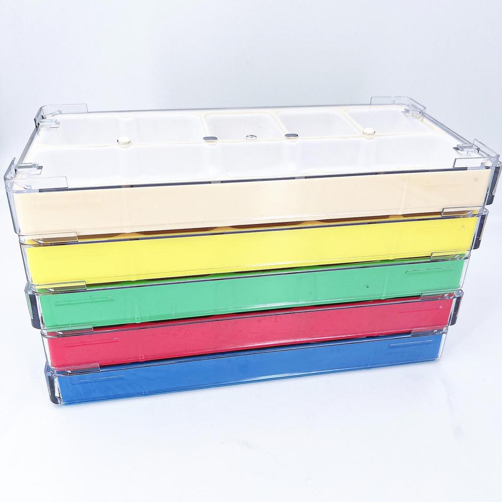 Large Disassembly Watch Parts Storage & Display Box with Dustproof Cover - 5 Colors & Extra Sponge Pad