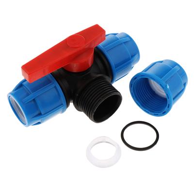 20mm-32mm Irrigation PE pipe fast black blue hat water pipe valve switch valve