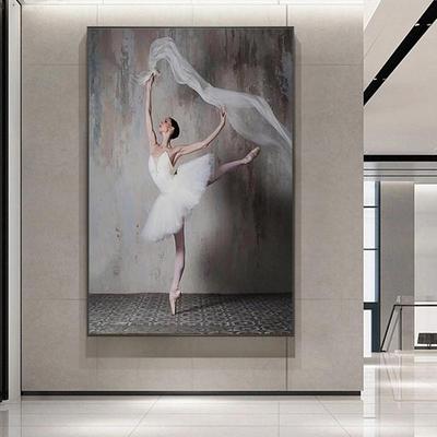 Elegante Tänzerin Leinwand Malerei Retro Nostalgische Ballerina Poster und Drucke Wand Kunst Bilder für Wohnzimmer Wand Dekor Cuadros
