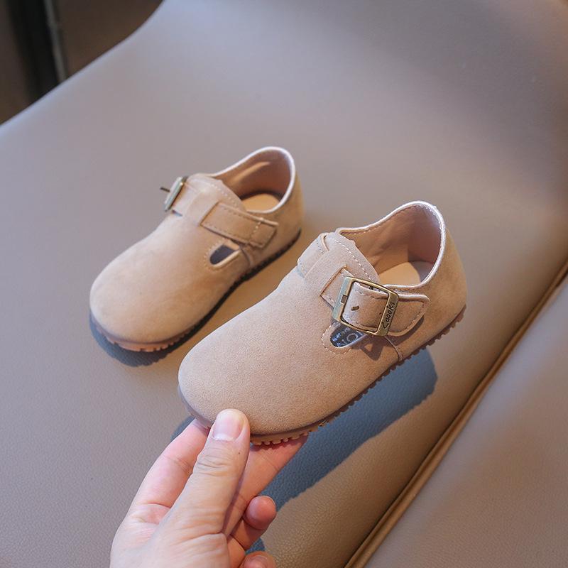 Mockasiner i retro läderstil för flickor - 2025 Vår/Höst Mockaskor med skogstema