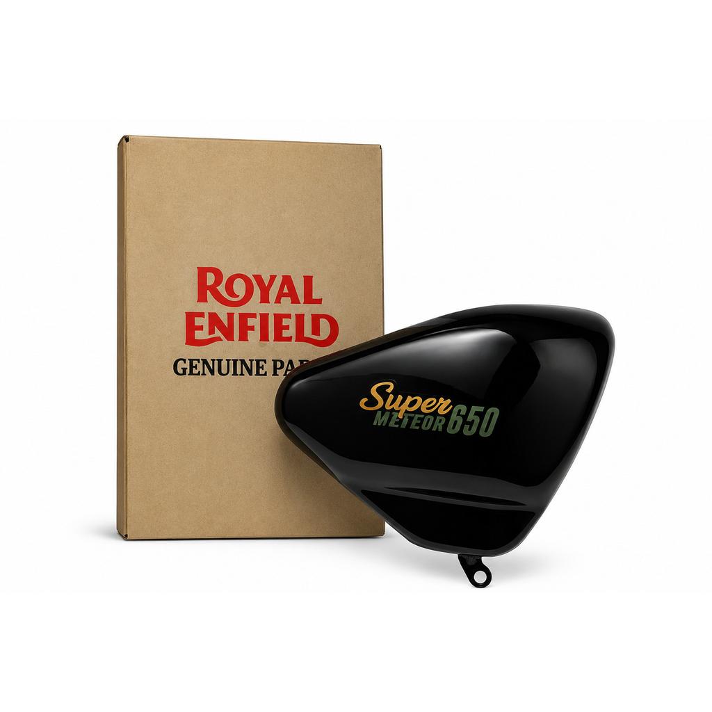 Royal Enfield Super Meteor 650 "Interstellar Green Side Panel Right Side"