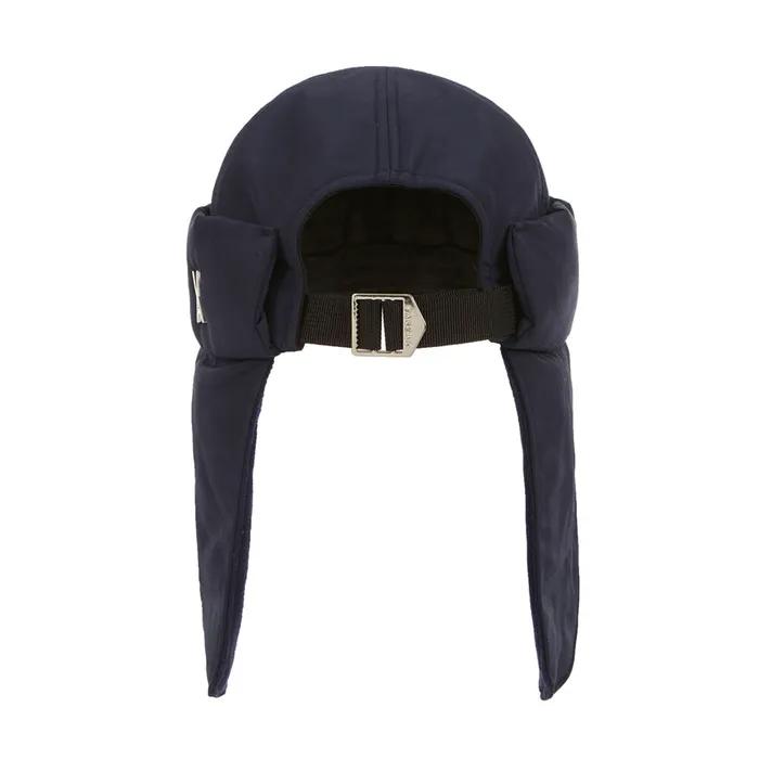 Heavy Padded Studded Logo Trooper Hat Navy