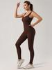 Seamless Elastic Yoga Jumpsuit Set for Women