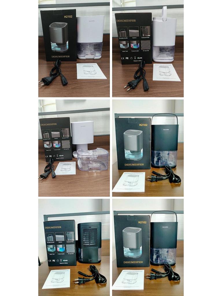 Compact Low-Noise Bathroom & Dorm Dehumidifier for Efficient Moisture Control