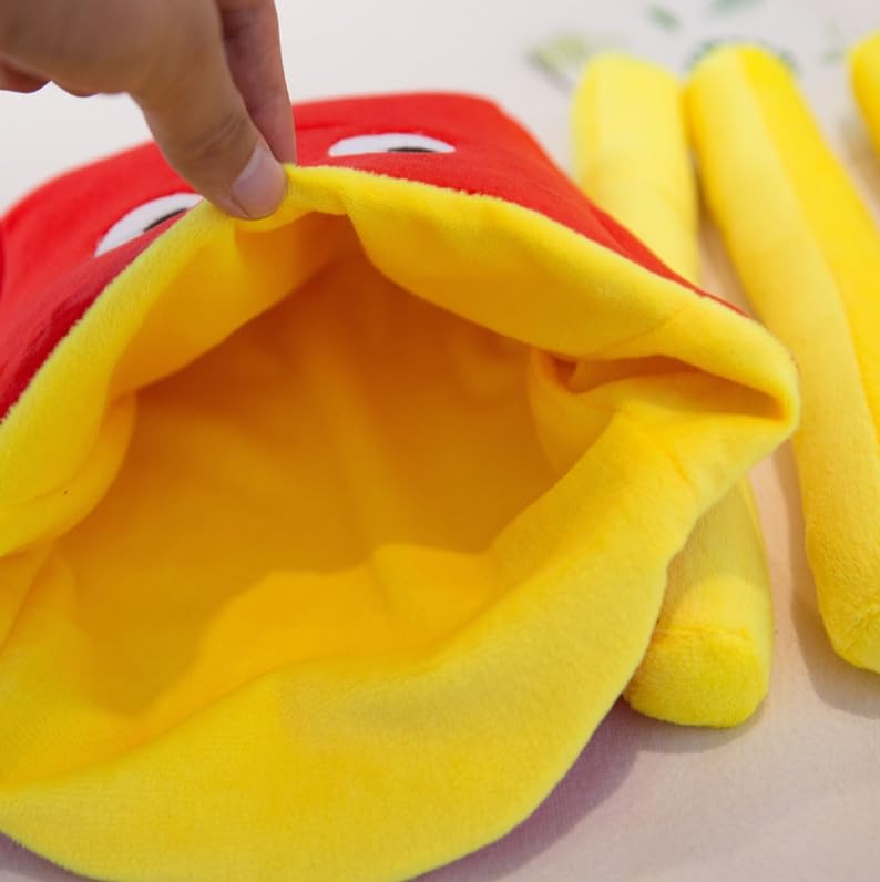 French Fries Plush Toy, Body Pillow, Cushion, Fun Item, Fluffy, Popular, Funny Gift (50cm)