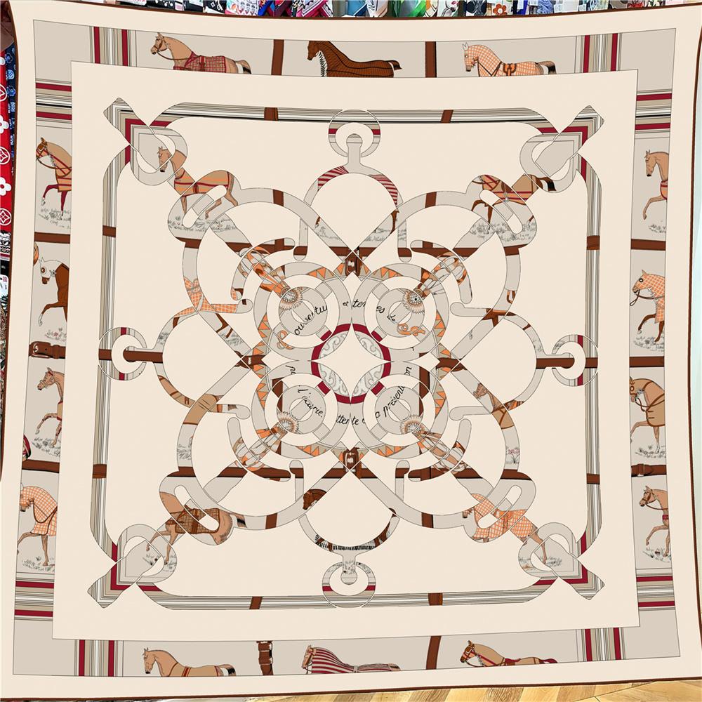 POBING Silk Cashmere Scarf Women Manual Hand Rolled Square Scarves Wraps Big Bandana Luxury Hijab Female Foulards Poncho 135CM