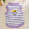 Dog Cat Spring Summer Cute Little Fly Sleeves Striped Dress Pet Puppy Clothes Thin Bichon Yorkshire