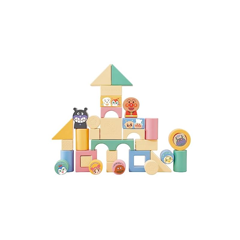 AGATSUMA Anpanman Nature's Bounty Rice-Based Building Blocks DX (Recommended age: 0 months and up)