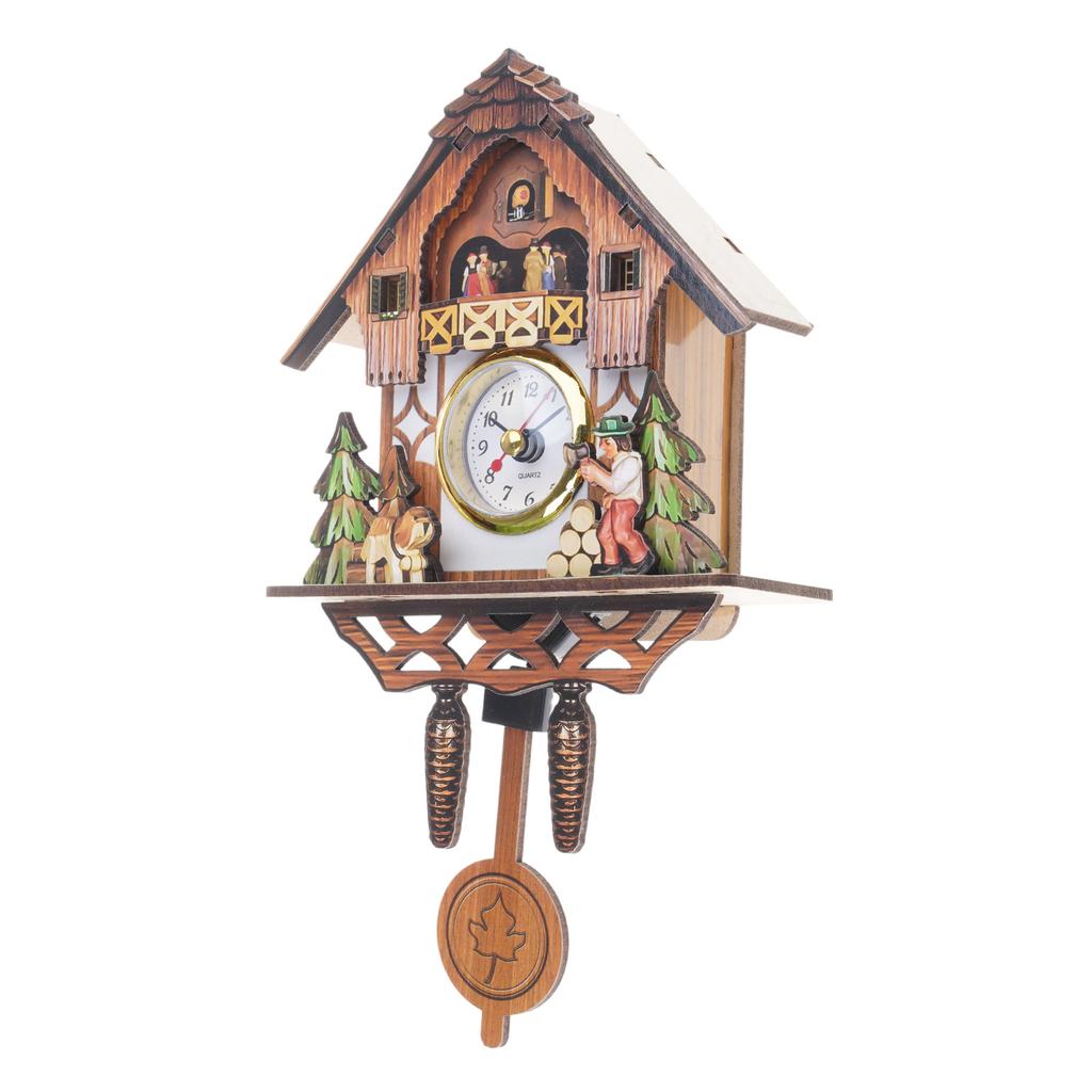 Elegant Wood Cuckoo Clock Adds Vintage Charm To Any Living Space Complements Any Interior Decors Study Room Clock