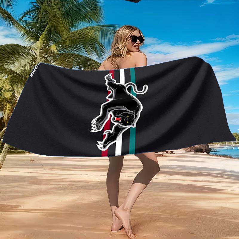 Panther Panthers Spirit Beach Towel, Quick-drying, Easy to Care for, Suitable for Both Fitness and Beach Vacations,Sports Essential