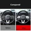 Silver Car Steering Wheel Button Frame Cover For Mercedes Benz A C E Class