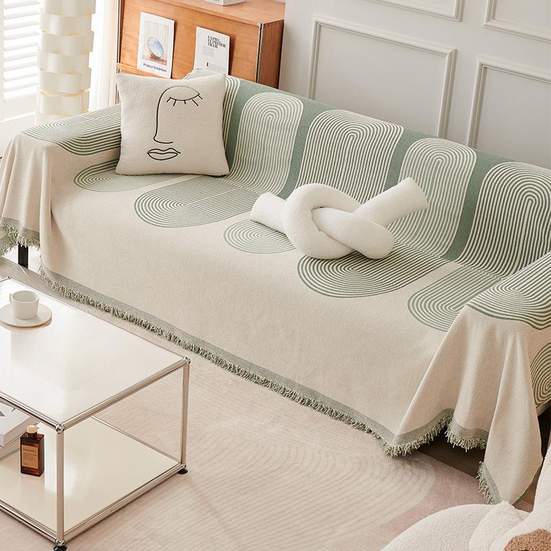 

Чехол для дивана в скандинавском стиле в стиле Instagram, полностью покрытый синель, универсальный чехол для дивана с защитой от царапин, чехол «все включено» 180*130cm