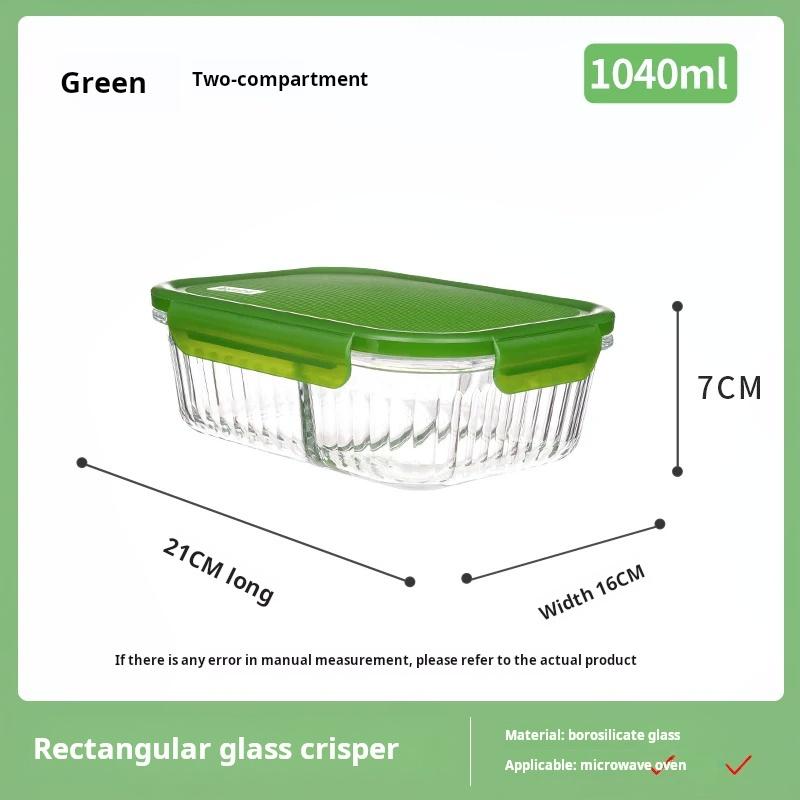 

Контейнеры для еды из боросиликатного стекла Anmai с четырехсторонним замком и пряжкой, герметичная коробка для ланча, сохраняющая свежесть, салатница для микроволновой печи