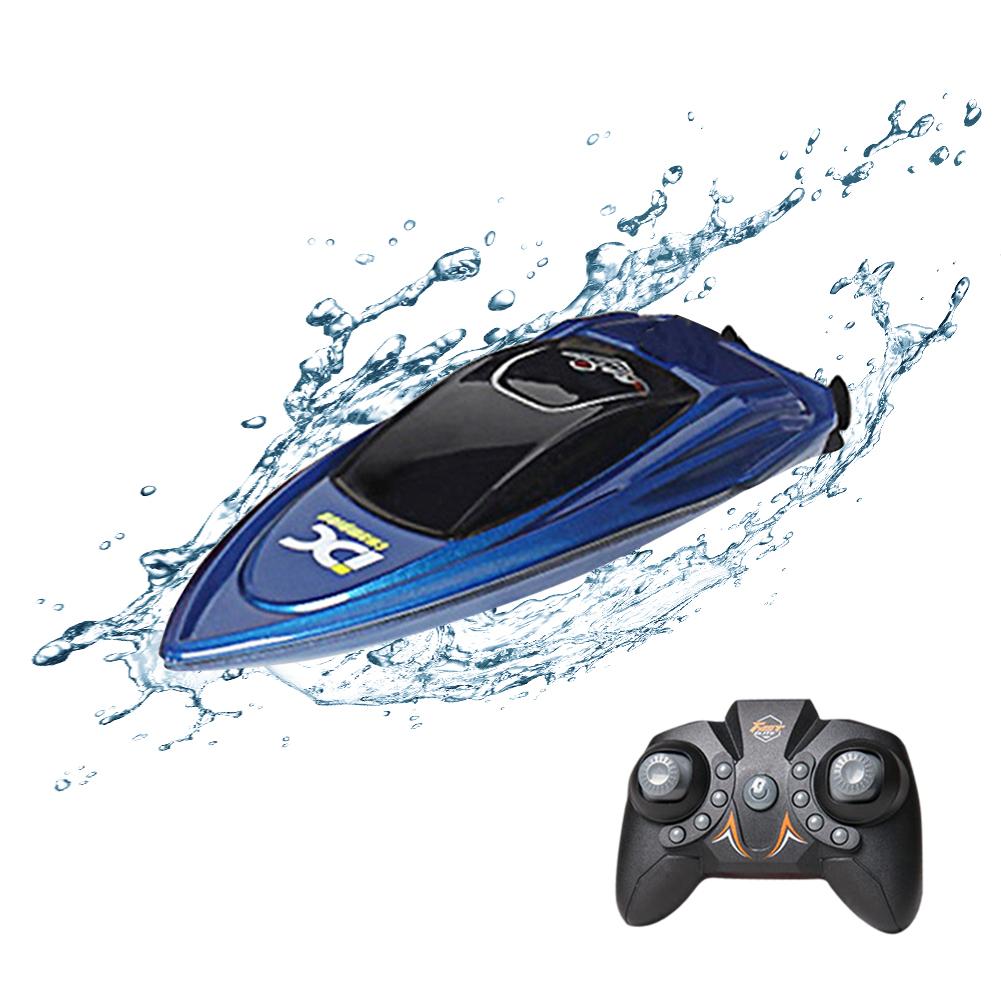 Waterproof 2.4GHz RC Boat Remote Control Ship with LED Lights for Children Adults Holiday Birthday Party Gifts