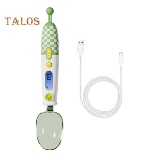 

Цифровая мерная ложка с ЖК-экраном Высокоточные пищевые весы Мерный совок для выпечки Кулинария Перезаряжаемые электронные весы зелёный