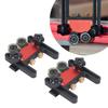 2Pcs Table Saw Feeder Aluminum Alloy 5mm Stroke Double Wheel Bearing Roller Featherboard for Woodwor