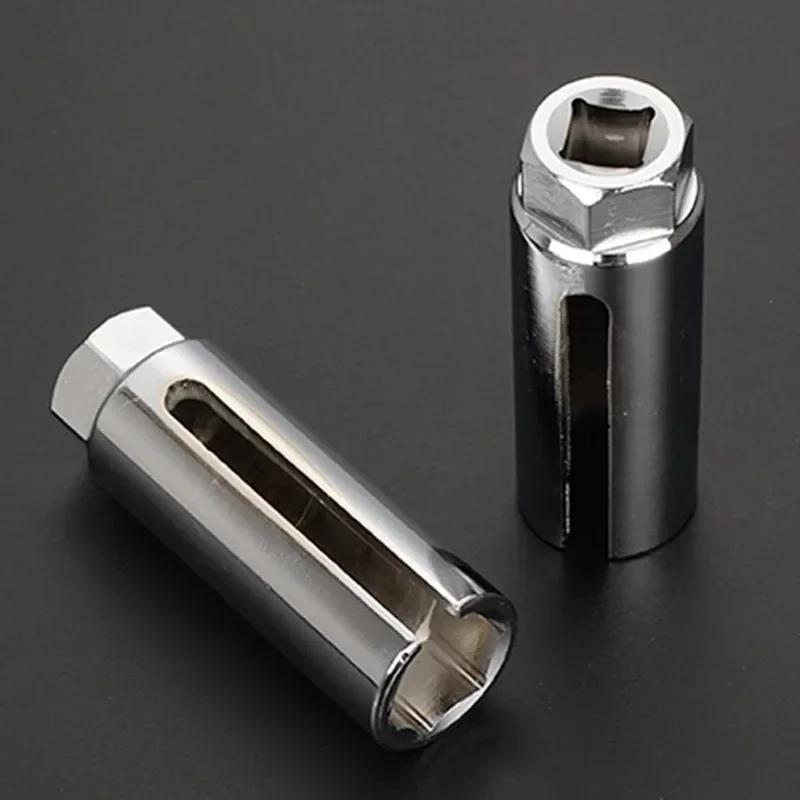 22mm Sauerstoffhaltig Sauerstoff Vakuum Lambda Sensor Demontage Nuss Schwarz Schmale Maulweite Kit Autowerkzeuge 1/2 Aufnahme 8mm Schlitz CR-V Stahl