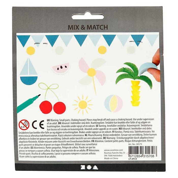 12 EVA Foam Stamps - Geometric Shapes