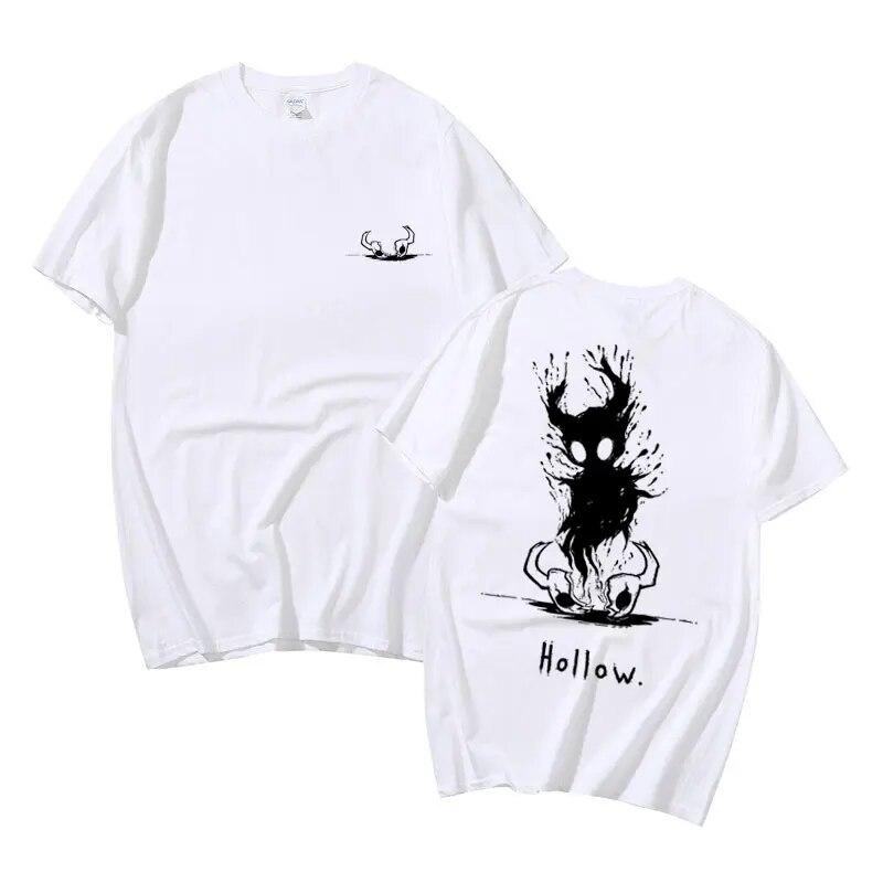 Männer Frauen Anime Lose T Shirt Spiel Hohl Void Hohl Ritter T-shirt Unisex Streetwear Unisex Mode Weiche Baumwolle Übergroßen T-shirts