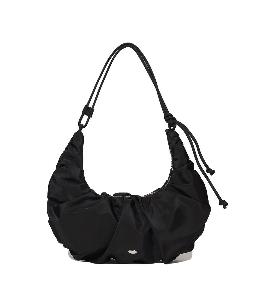 Covernat Woman Clover Heart String Hobo Bag Black