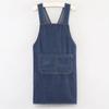 Portable Thick Washed Denim Apron Oil-Proof Wear-resistant Kitchen Apron Breathable Cooking Apron Restaurant
