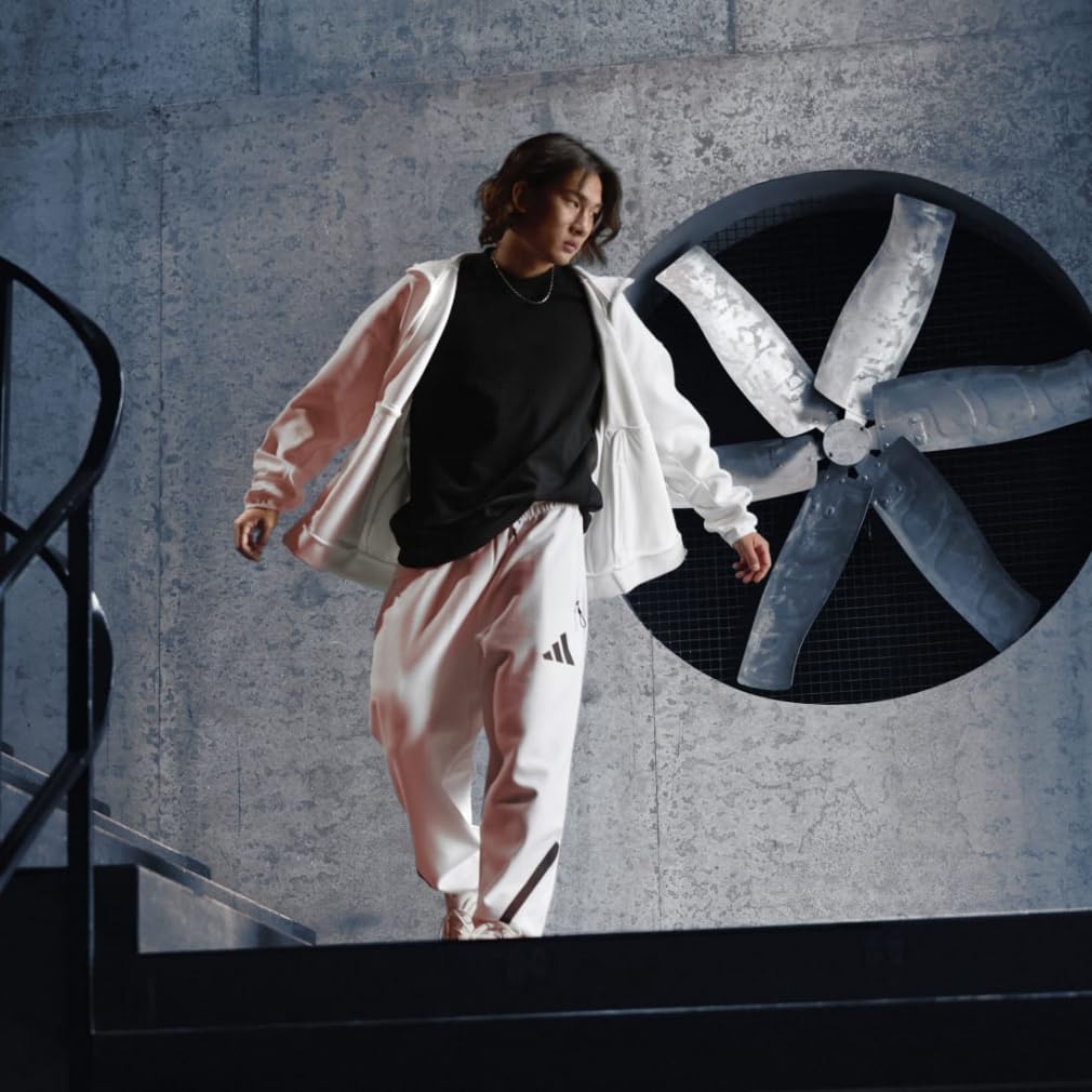 Adidas ZNE White Size L Sweatpants, Men's KTJ51, (JF2449),