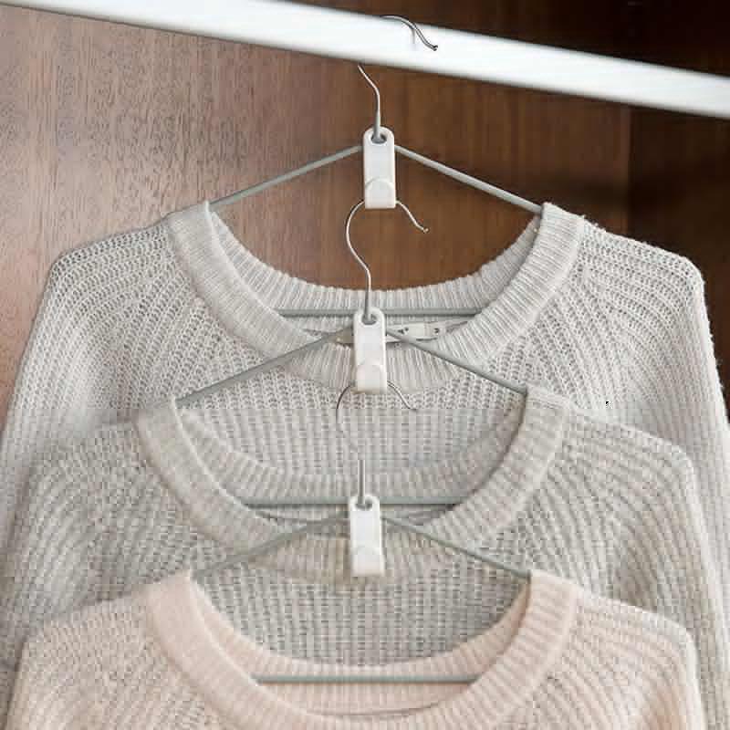 10/20 Stück Kleiderbügel Verbindungshaken für Kleiderbügel Kleiderschrank Closet Organizer Mini Aufbewahrungshaken Kleiderschrank Kleidung Mantel Organizer Rack