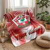 Southampton FC Benutzerdefinierter Name Text Flanelldecke Fußball Logo Personalisierte Fleece-Kuscheldecke Besonderes Geschenk für Sofa Schlafzimmer Zuhause