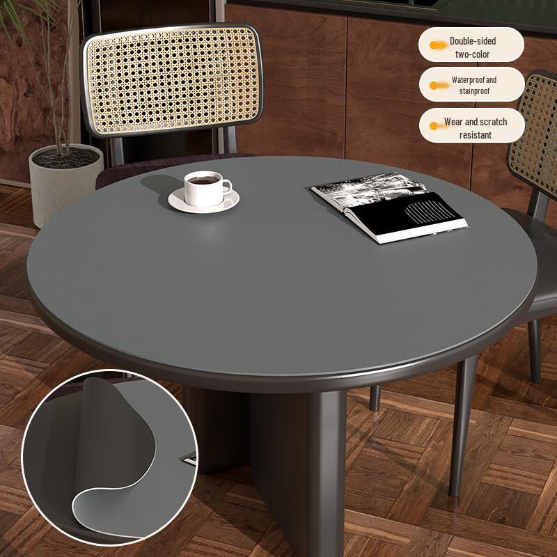 PU Leather Round Dining Table Mat