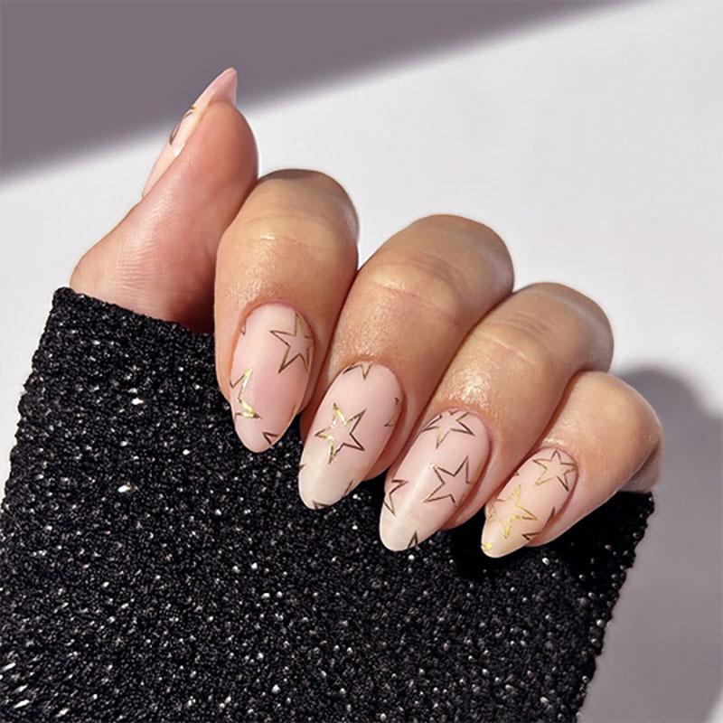 Five-Pointed Star Press-On Wearable Nails