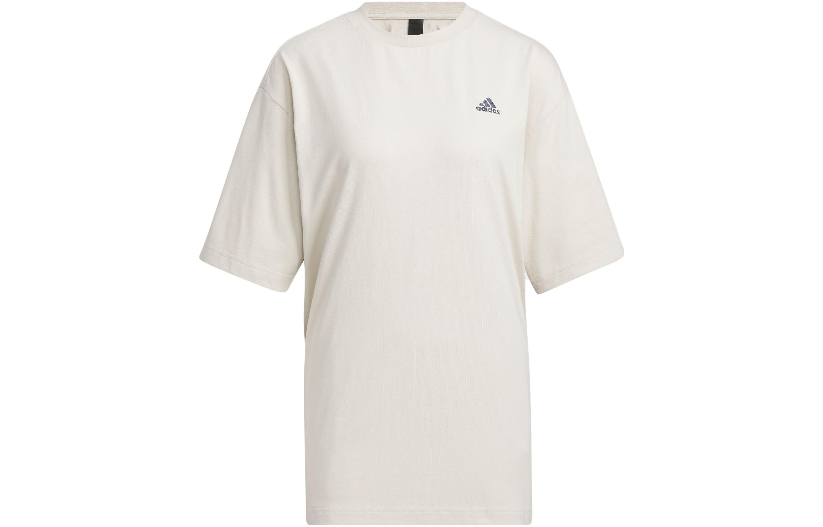 

Adidas T Shirts Women s Bauxite Brown Crew Neck Moderate Straight Fit IS7406 M-L