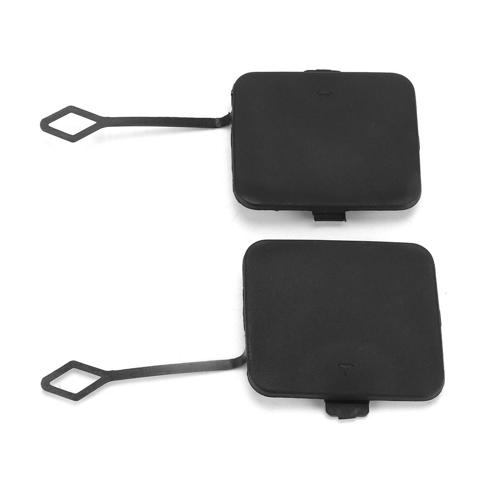 2pcs Rear Bumper Tow Hook Cover Cap 51127272415 ABS Black Replacement for X3 F25 2011‑2014