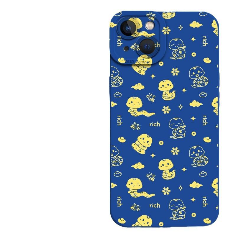 

Use Apple 16 Anime 15plus Cartoon 14 Silicone Soft Case 13mini Phone Case 12promax Apple 7P/8P Universal