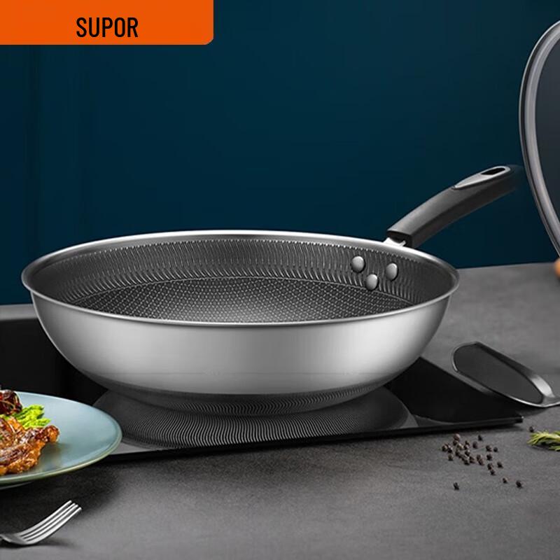 

SUPOR 316L Stainless Steel Non-Stick Wok
