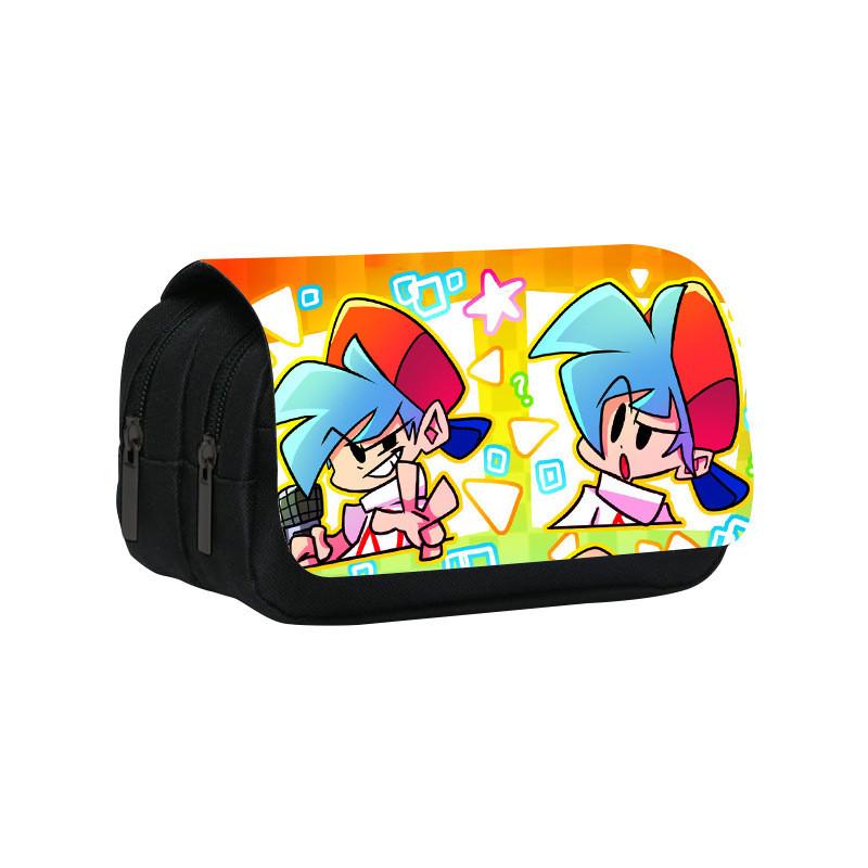 Friday Night Funkin Pencil Case With Nylon Material And Spacious Storage For Students