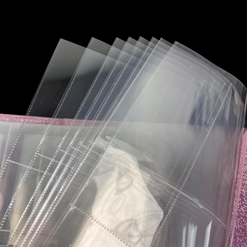 10 ks A4 oboustranné fólie na fotografie - Silné průhledné stránky do sady pro fotoalba, sběratelské karty, pohlednice, Polaroidy, laserové vstupenky