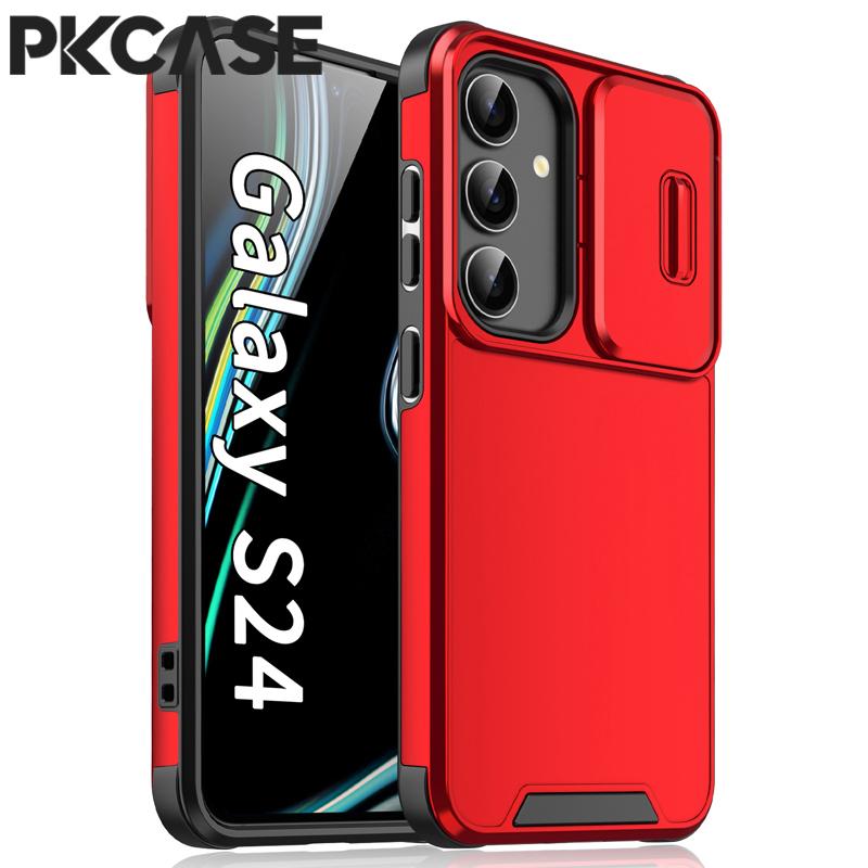 PKCASE Schiebefensterhülle für Samsung S25 S24 S23 FE S22 Note 10 Plus 20 Ultra A56 A36 A16 A06 A54 A55 A35 A25 A15 A05 Hülle