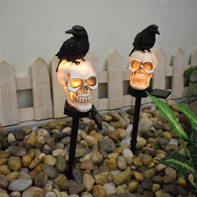 Lampe LED solaire étanche pour allée de jardin, pelouse de jardin, squelette, lampe décorative, décoration extérieure, statue de jardin, décoration d'Halloween