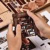 Spilay DIY Wooden Furniture Miniature Dollhouse Set, 1:24 Scale Miniature Dollhouse, Creative Birthday, Valentine's Day Gift for Girlfriend or Lover