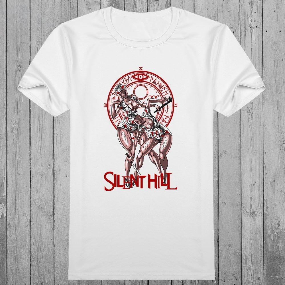 Silent Hill  T Shirt Graphic Print Autumn Pure Cotton Men's  T-shirt Short Sleeve Street Fashion Trend Clothing Comfortable