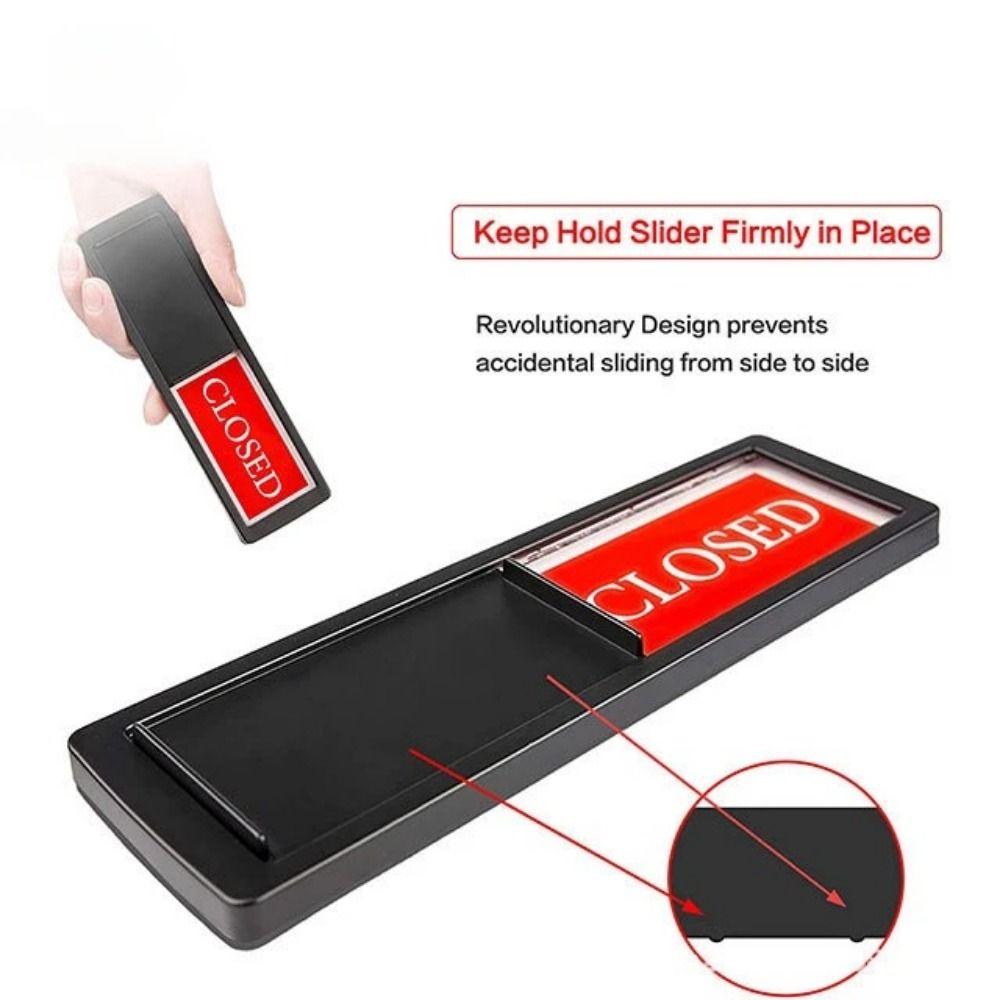 DIY CLOSED Slider Signs Double Sided OPEN CLOSED Signboard Wide Application Privacy Sign  Restroom