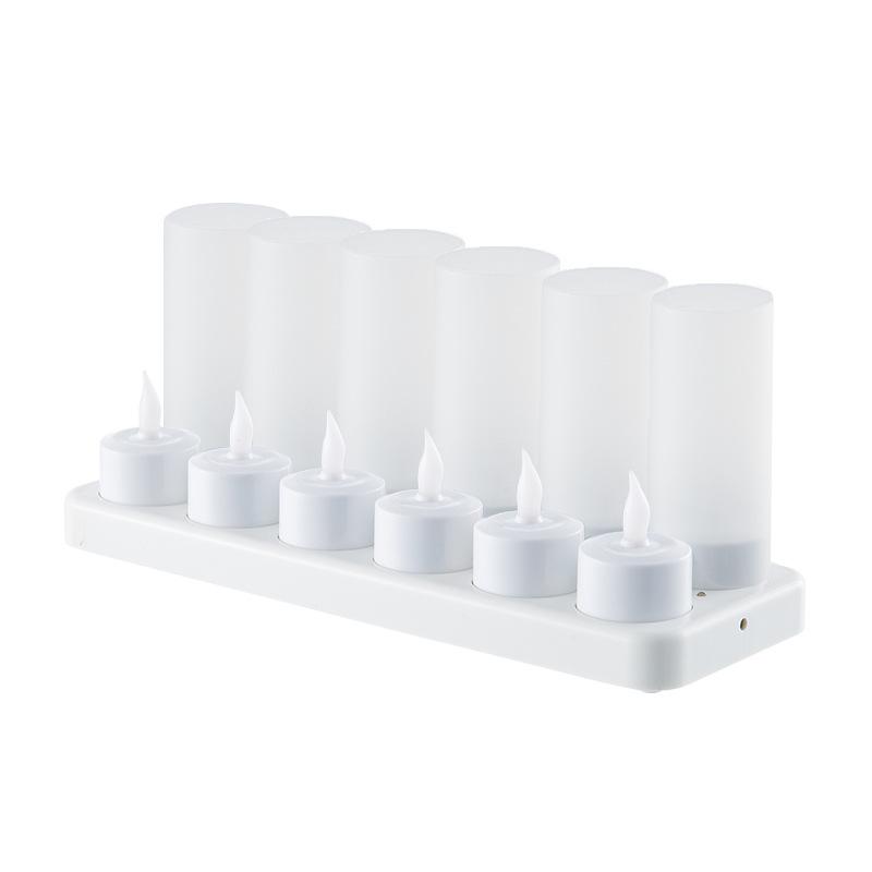LED Rechargeable Candle Lights: Flame Simulation Christmas Tea Light Decorations