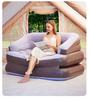 Thickened Flocking Double Inflatable Sofa Bed with Multifunctional Pad