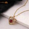Eternal Flower Artificial Flower with Heart Necklace Timeless Rose Pattern Gift Box ,for Valentine'S Day, Mother'S Day