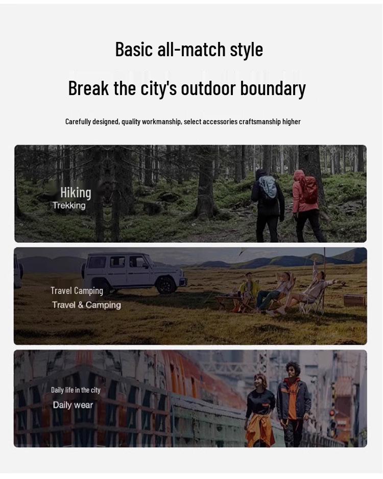 Unisex Windproof Waterproof Outdoor Jacket - Spring/Autumn Travel & Cycling