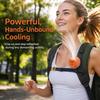 360° Rotatable Bladeless Neck Fan 3 Speeds Hanging Waist Fan Small Clip-On Waist Fan  Travel Use