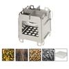 Portable Stainless Steel Lightweight Folding Wood Stove Pocket Stove Outdoor Camping Backpacking Cooking Picnic